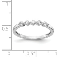 14k White Gold 5-stone Diamond Ring-RM4310