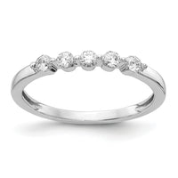 14k White Gold 5-stone Diamond Ring-RM4310