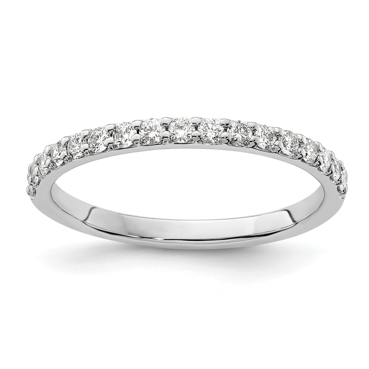 14k White Gold Diamond Band-RM4322-033-WA