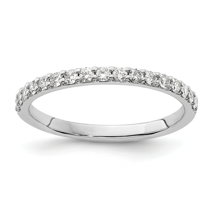 14k White Gold Diamond Band-RM4322-033-WA