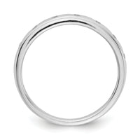 14k White Gold 7-stone Diamond Band-RM4335