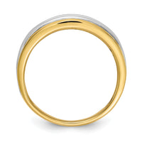 14k Two-tone Diamond Men's Ring-RM4413B