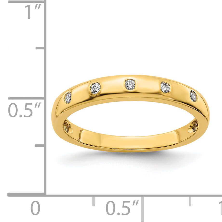 14k 5-stone Diamond Ring-RM5620