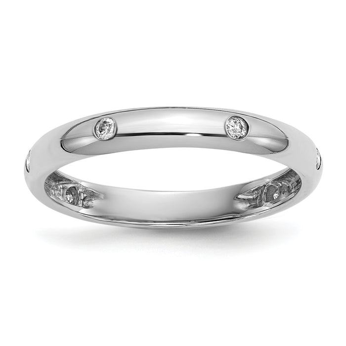 14k White Gold 6-stone Diamond Band-RM5621-010-WA