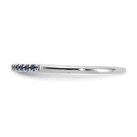 14k White Gold Blue Sapphire Band-RM5622