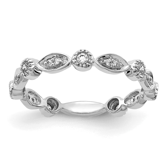 14k White Gold Diamond Fancy Band-RM5624-020-WA