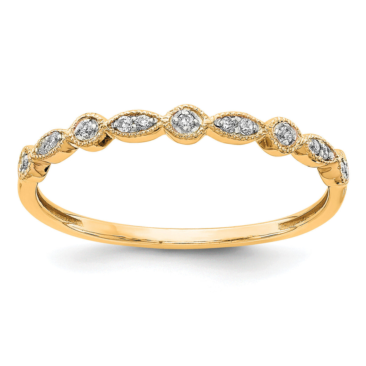 14k Yellow Gold Diamond Ring-RM5625