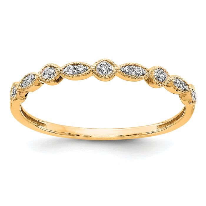 14k Yellow Gold Diamond Ring-RM5625