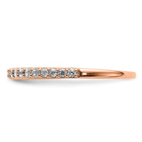 14k Rose Gold Polished Diamond Band-RM5626