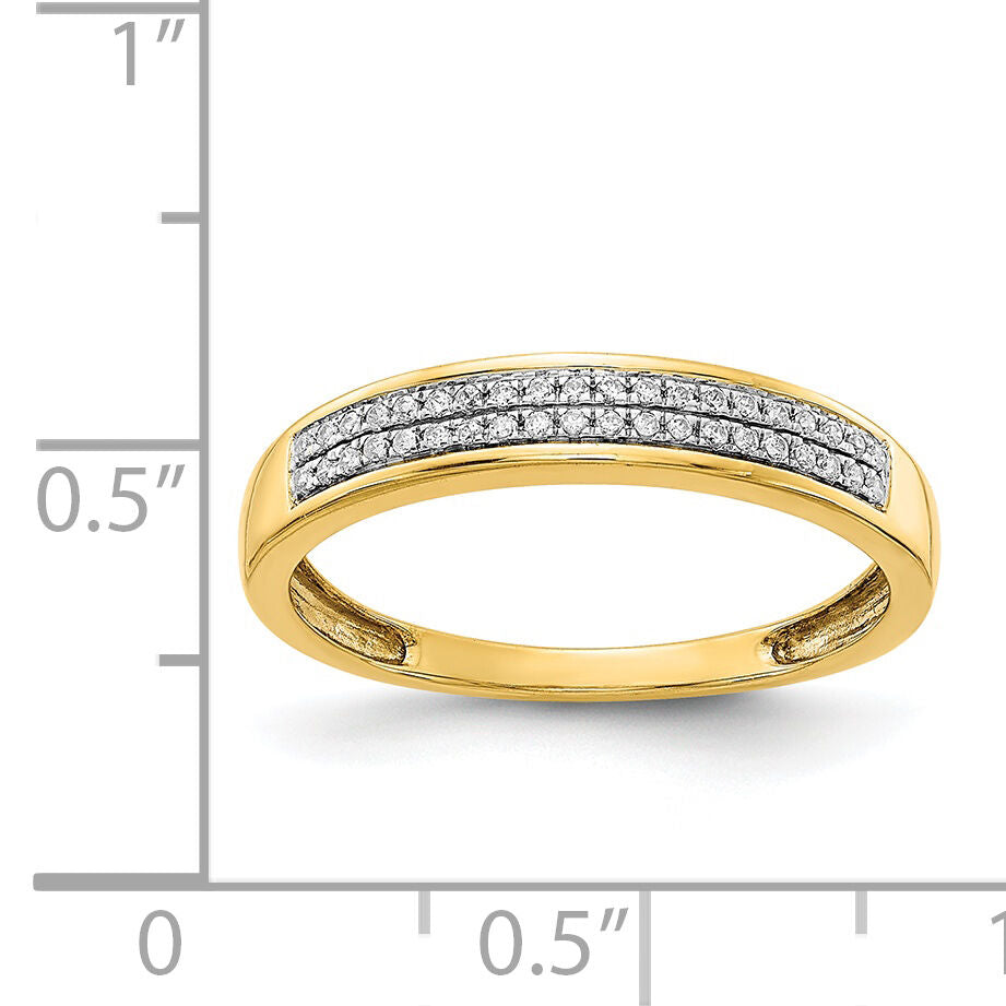 14k 2-row Diamond Band-RM5630