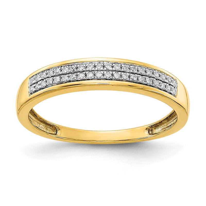 14k 2-row Diamond Band-RM5630