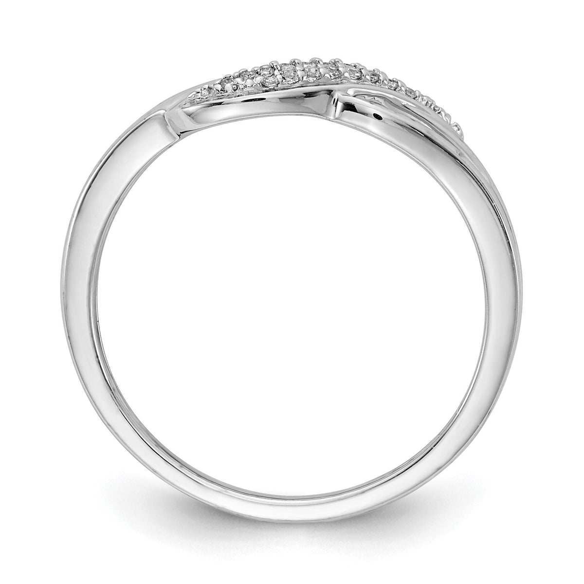 14k White Gold Diamond Fashion Ring-RM5635
