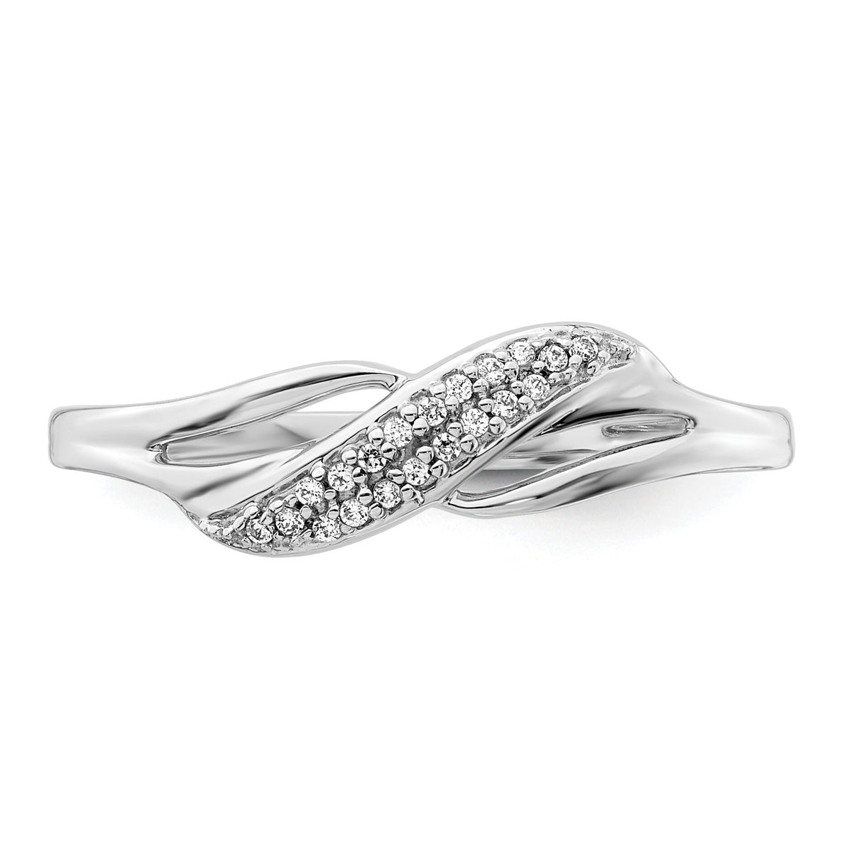 14k White Gold Diamond Fashion Ring-RM5635