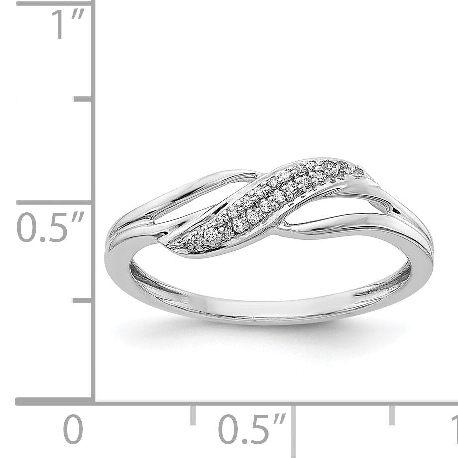 14k White Gold Diamond Fashion Ring-RM5635