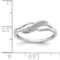 14k White Gold Diamond Fashion Ring-RM5635