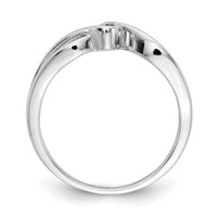14kt White Gold Polished Diamond Ring-RM5638
