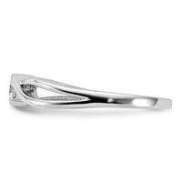 14kt White Gold Polished Diamond Ring-RM5638