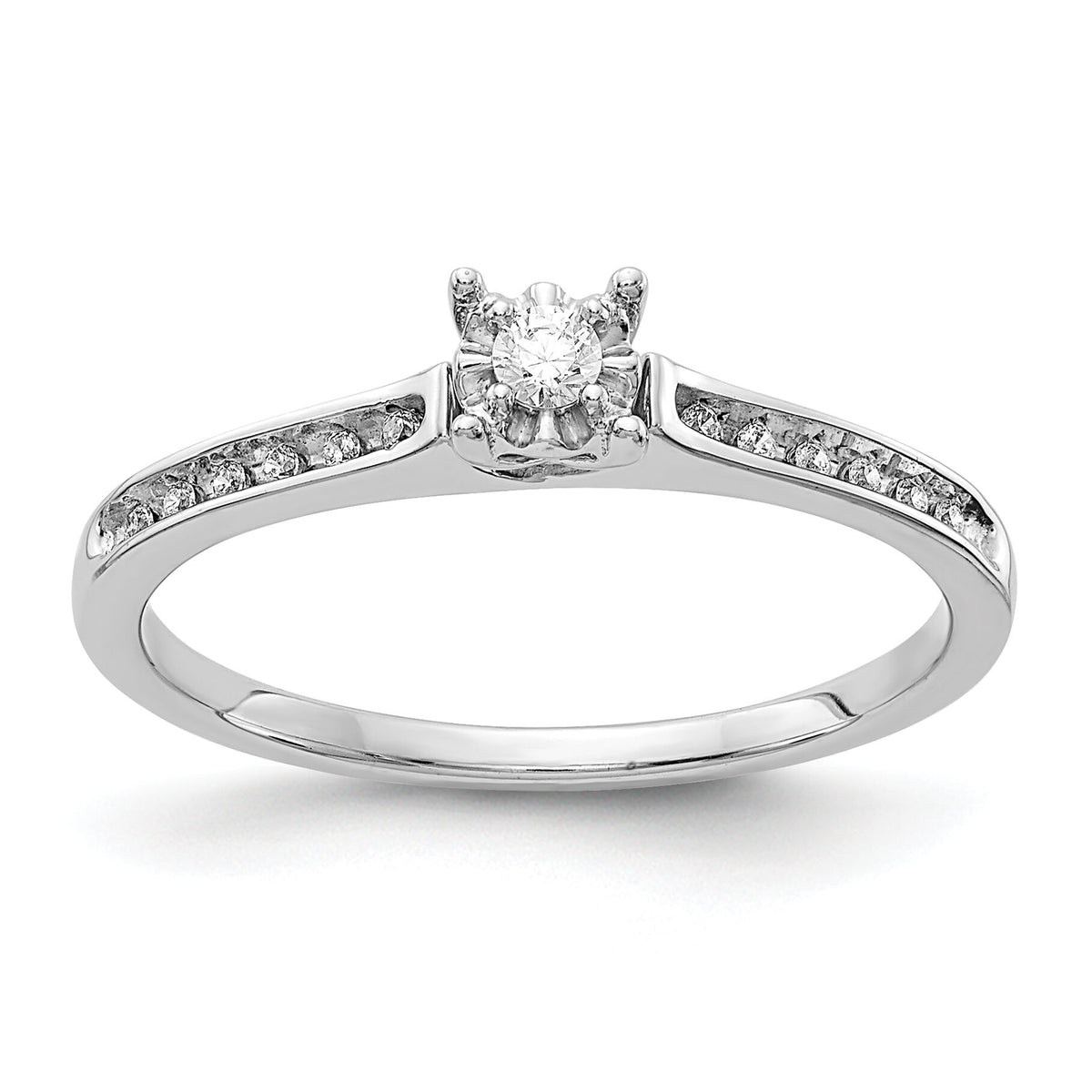 14k White Gold Diamond Ring-RM5639