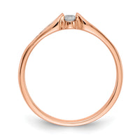 14k Rose Gold Diamond Ring-RM5640