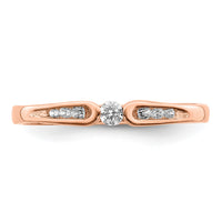 14k Rose Gold Diamond Ring-RM5640