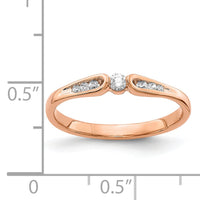 14k Rose Gold Diamond Ring-RM5640