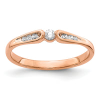14k Rose Gold Diamond Ring-RM5640