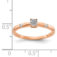 14k Rose Gold Diamond Cluster Ring-RM5641
