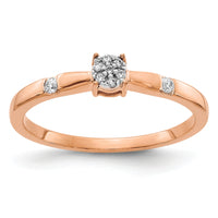 14k Rose Gold Diamond Cluster Ring-RM5641