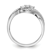 14k White Gold Diamond Fashion Ring-RM5642