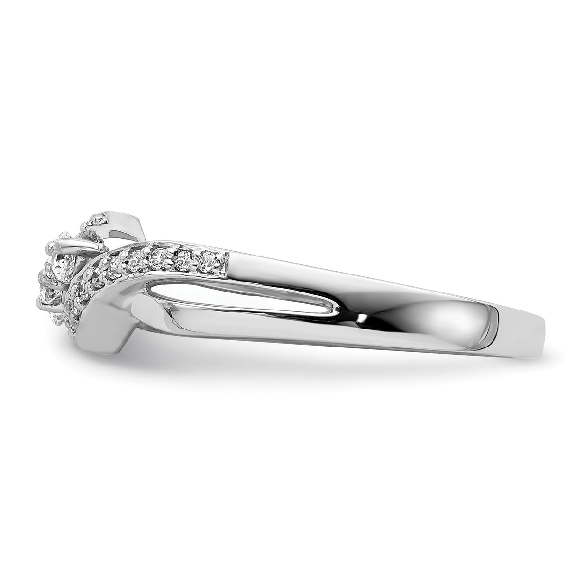 14k White Gold Diamond Fashion Ring-RM5642