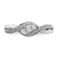 14k White Gold Diamond Fashion Ring-RM5642