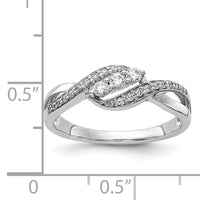 14k White Gold Diamond Fashion Ring-RM5642