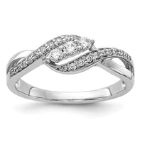 14k White Gold Diamond Fashion Ring-RM5642