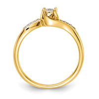 14k Diamond Bypass Ring-RM5644