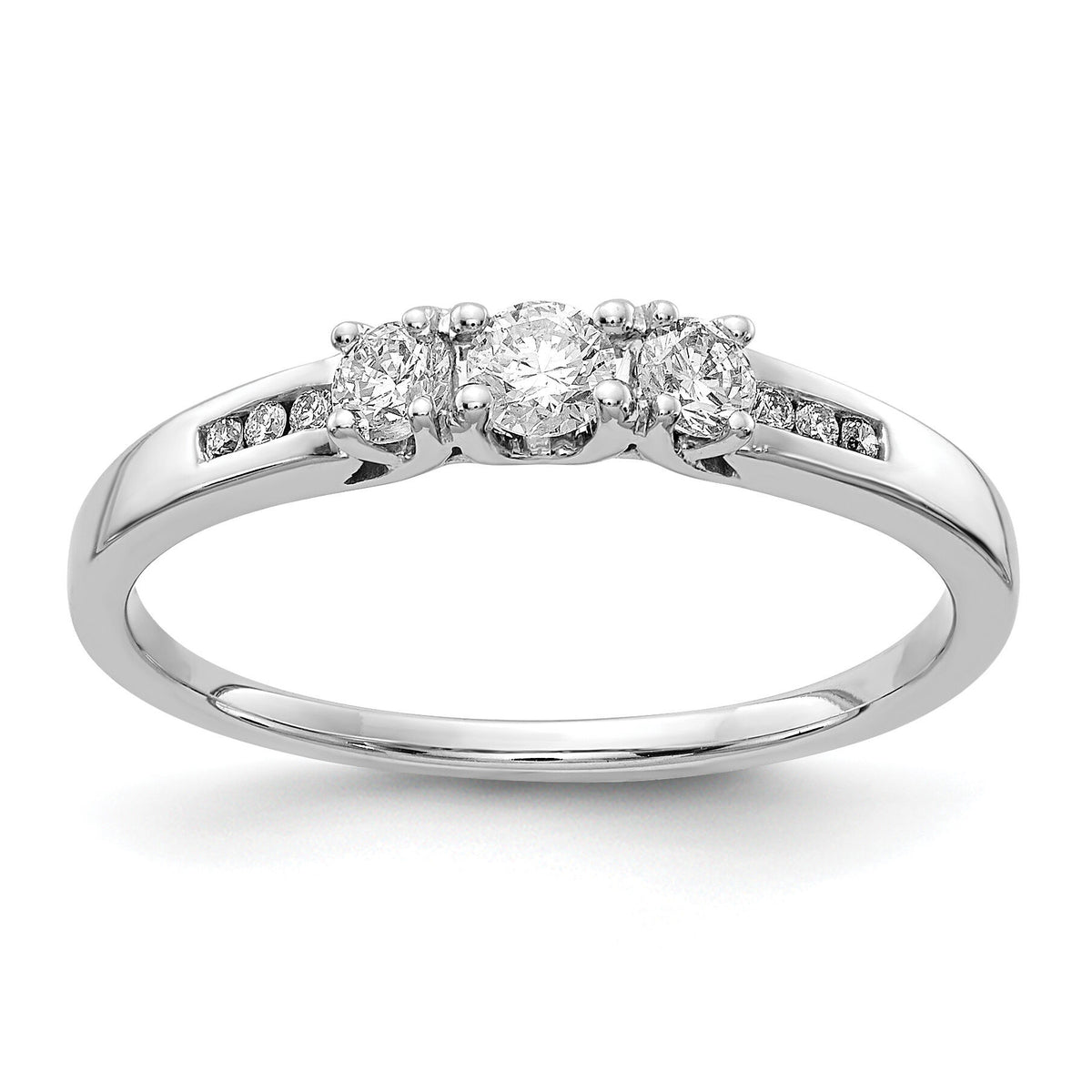 14k White Gold Diamond Ring-RM5645