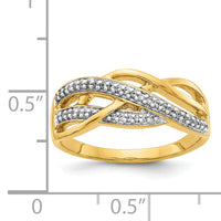 14k Diamond Woven Ring-RM5662