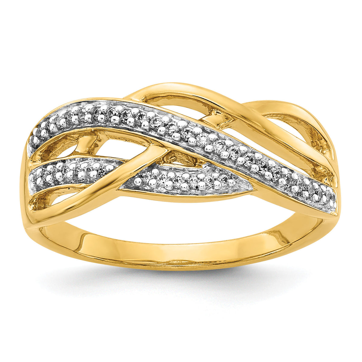 14k Diamond Woven Ring-RM5662