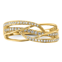 14k Diamond Swirl Ring-RM5663