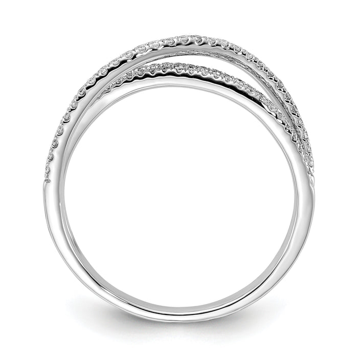 14k White Gold Diamond Ring-RM5664