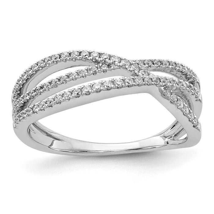 14k White Gold Diamond Ring-RM5665