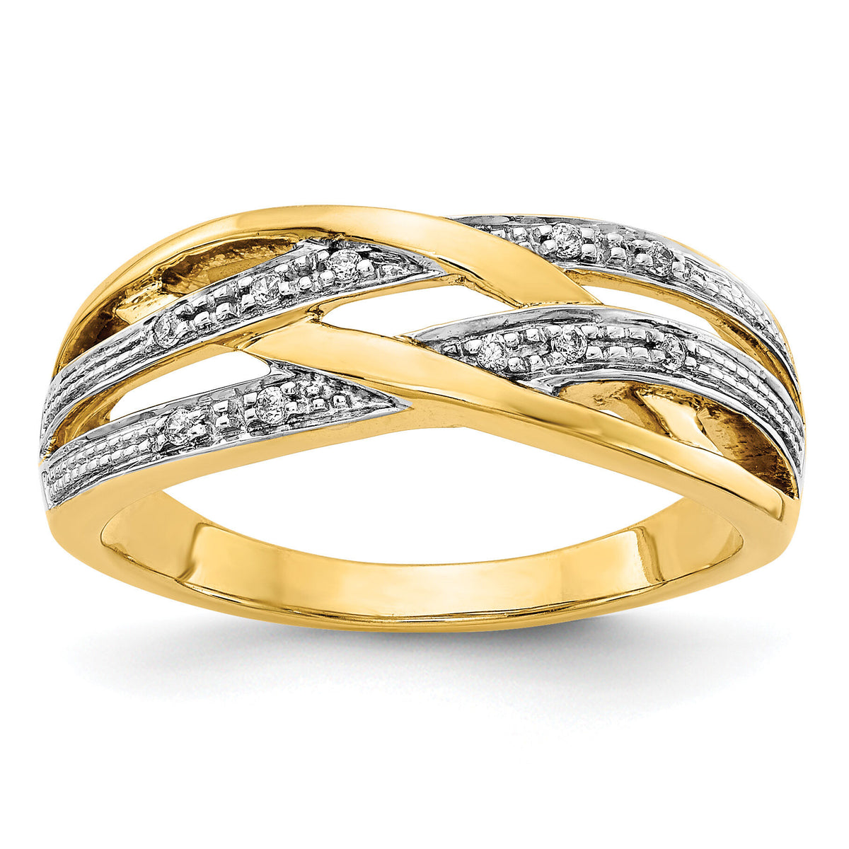 14k Rhodium Diamond Ring-RM5670