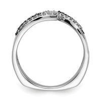 14k White Gold Blue/White Fancy Diamond Ring-RM5691
