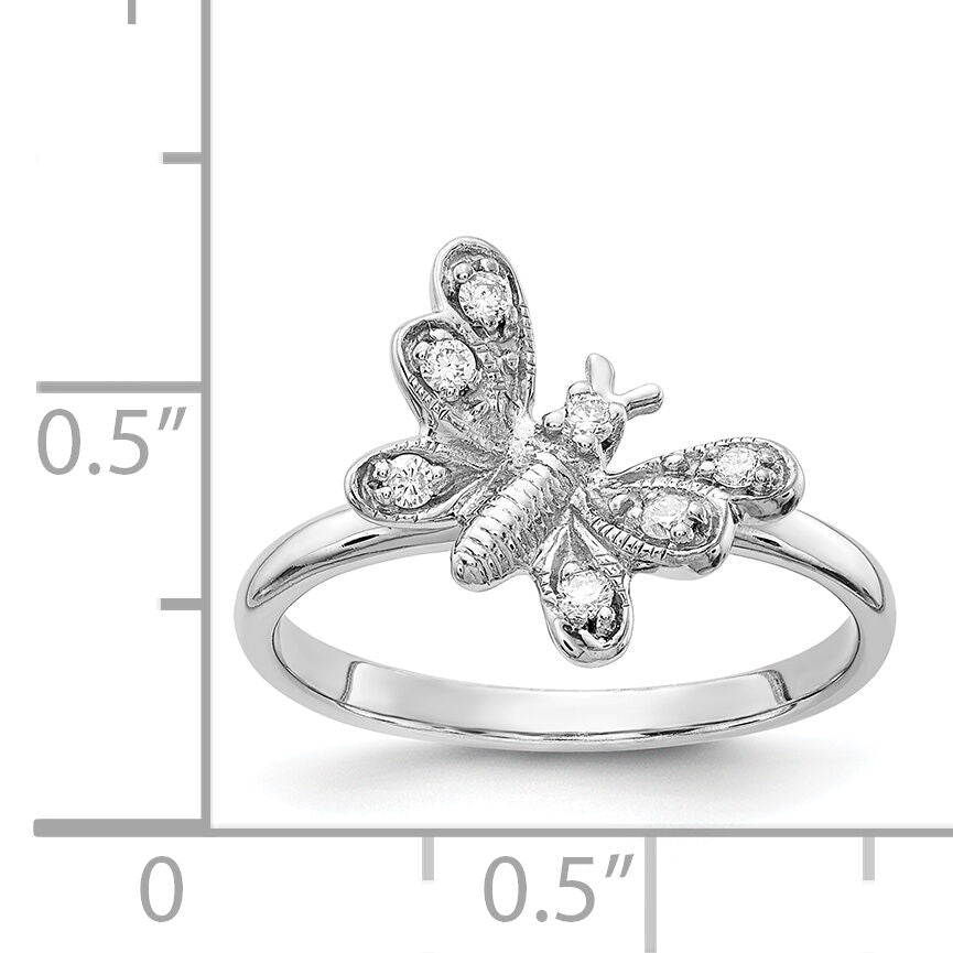 14k White Gold AA Diamond ring-RM5703
