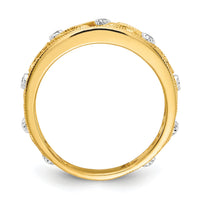 14k Flower Vine Design Diamond Ring-RM5705