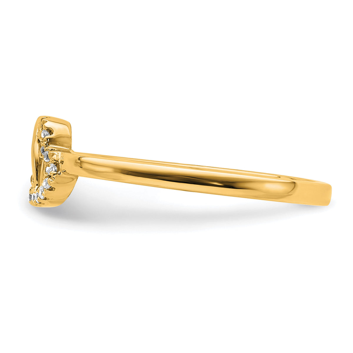 14k Diamond Double Heart Ring-RM5711