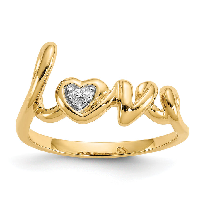 14k Diamond LOVE Ring-RM5712