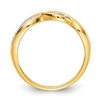14k w/Rhodium Diamond MOM Ring-RM5714