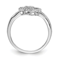14k White Gold Diamond Heart Ring-RM5720