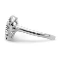 14k White Gold Diamond Heart Ring-RM5720