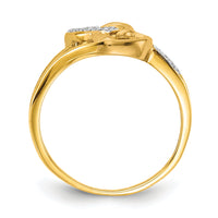 14k Diamond Hearts Ring-RM5721